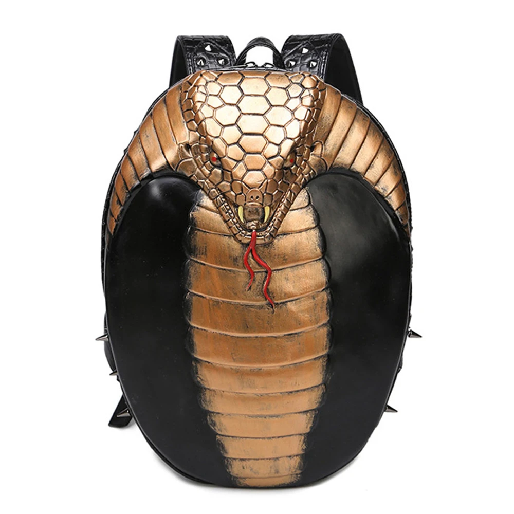 3D Personality PU Backpack King of the Snake Backpacks Rivte Mochila
3D Personality PU Backpack King of the Snake Backpacks Rivte Mochila