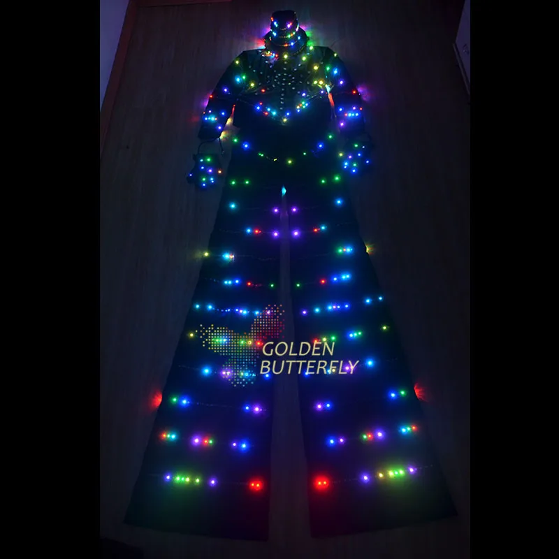 2017 LED Clothing Light Suits LED Robot Costume Helmet Glowing Stilts LED Clothes Men Clothes With Ballroom Mechanical Dance
2017 LED Clothing Light Suits LED Robot Costume Helmet Glowing Stilts LED Clothes Men Clothes With Ballroom Mechanical Dance