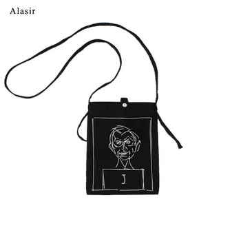 Alasir Graffiti Face Canvas Bag Chic Retro Literary Line Abstract Portrait Shoulder Bag Random Diagonal Cross Canvas Bag
Alasir Graffiti Face Canvas Bag Chic Retro Literary Line Abstract Portrait Shoulder Bag Random Diagonal Cross Canvas Bag