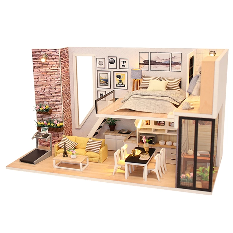 Doll House Furniture Miniature Dollhouse DIY Miniature House Room Box Theatre Toys for Children Stickers DIY Dollhouse Handmade
Doll House Furniture Miniature Dollhouse DIY Miniature House Room Box Theatre Toys for Children Stickers DIY Dollhouse Handmade