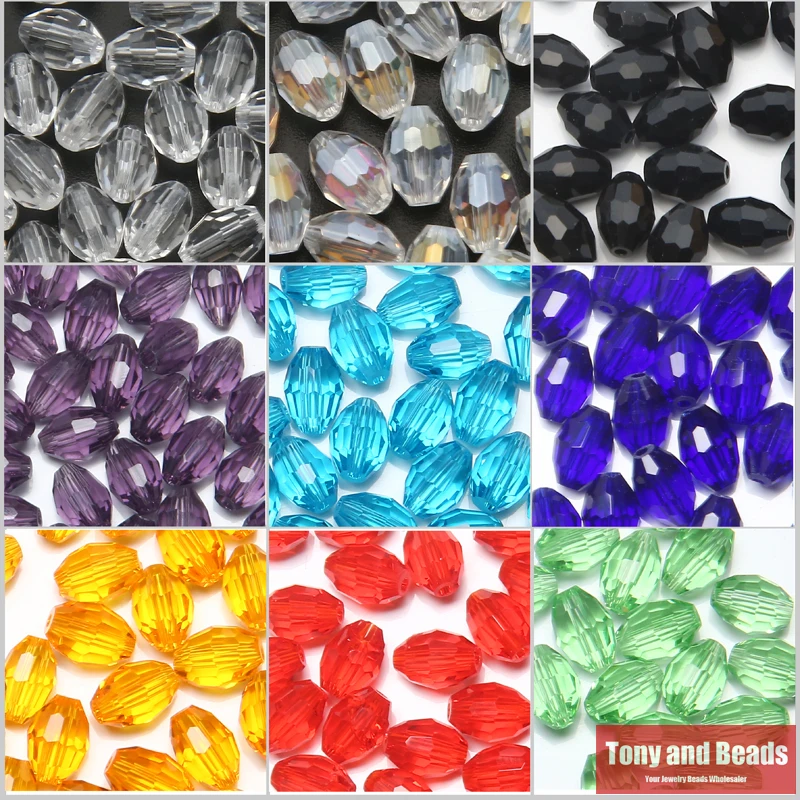 100Pcs/Lot 4x6mm Rice Faceted Glass Crystal Spacer Beads For Jewelry Making 17Colors In Total Free Shipping
100Pcs/Lot 4x6mm Rice Faceted Glass Crystal Spacer Beads For Jewelry Making 17Colors In Total Free Shipping