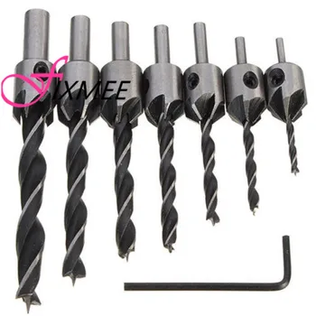 7pcs hss 5 flute countersink drill bit set reamer chamfer wood drill quick change steel countersink drill set screw woodworking
7pcs hss 5 flute countersink drill bit set reamer chamfer wood drill quick change steel countersink drill set screw woodworking