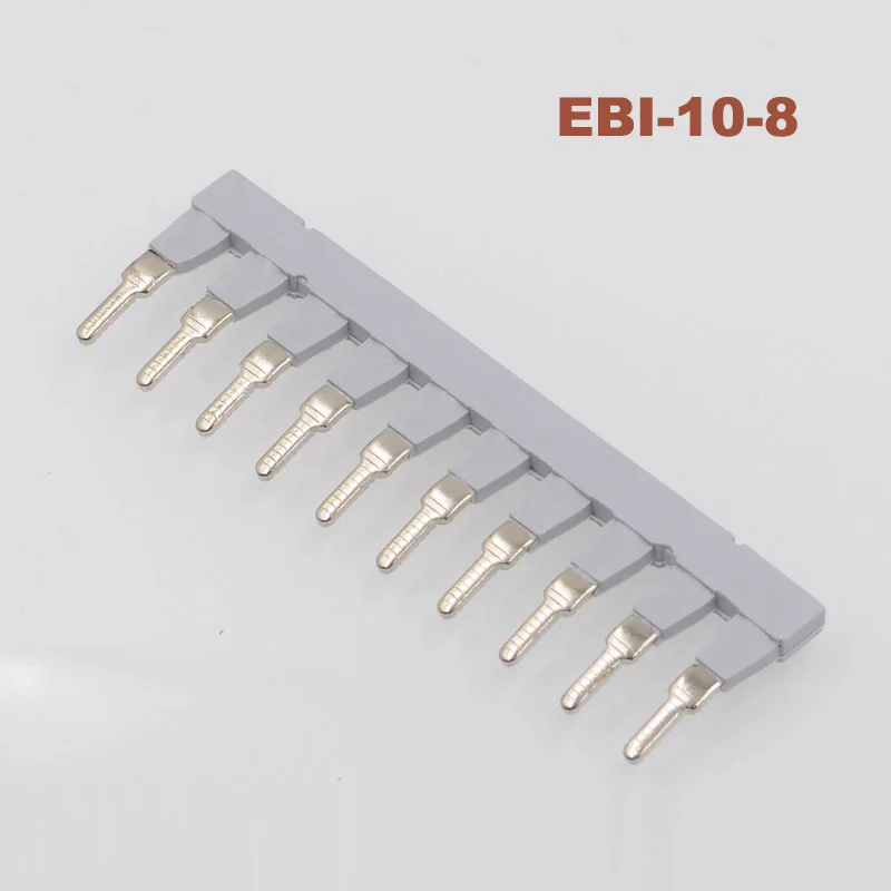 EBI10-8 Side Plug-in Connector Din Rail Terminal block UK6N URTK/S Center short circuit connection strip uk parts EBI-10-8
EBI10-8 Side Plug-in Connector Din Rail Terminal block UK6N URTK/S Center short circuit connection strip uk parts EBI-10-8