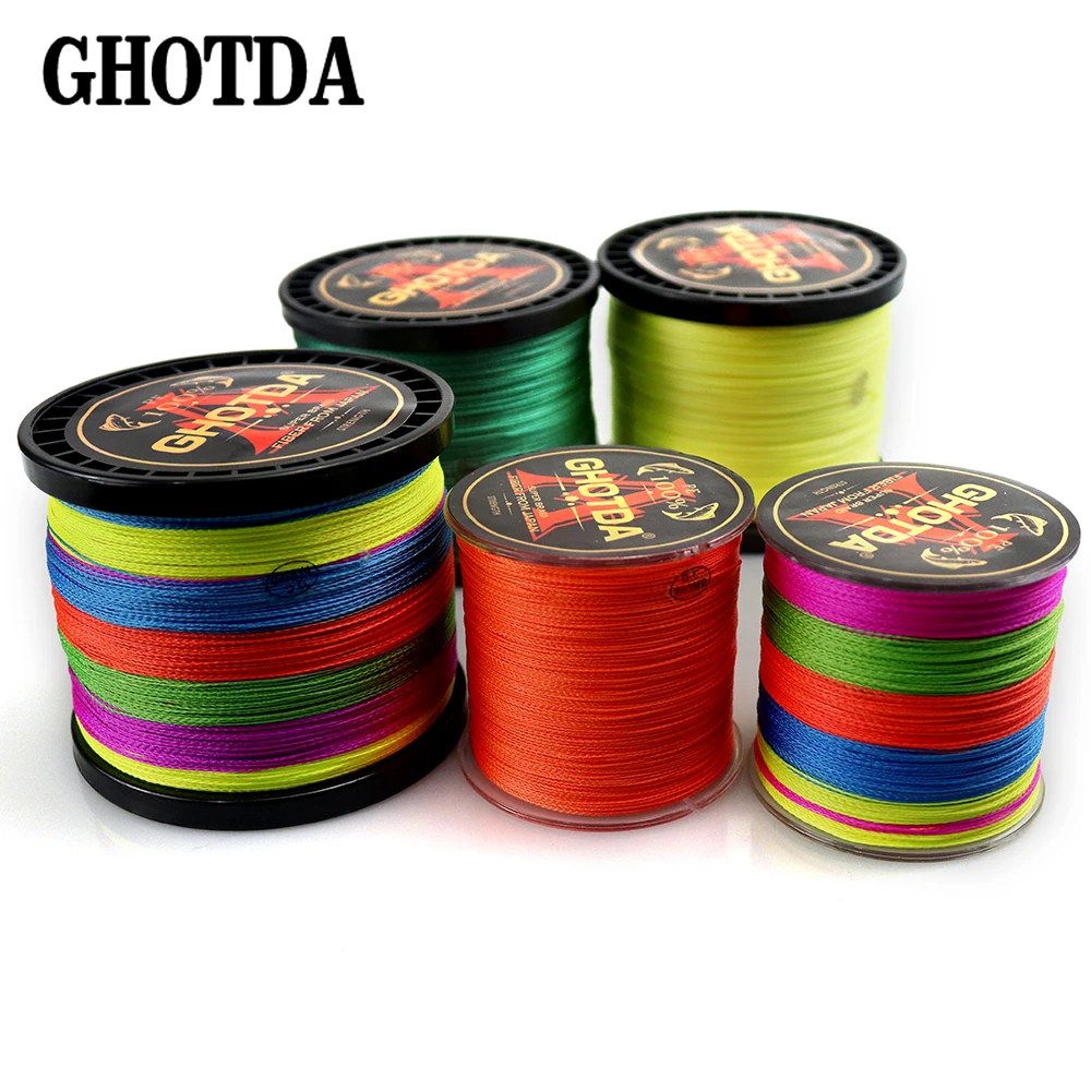 Hot New 500m 4 Strands Braided Fishing Line 9 Colors Super PE Line Strong Strength 10 12 18 28 35 40 50 60 80 100 120LB
Hot New 500m 4 Strands Braided Fishing Line 9 Colors Super PE Line Strong Strength 10 12 18 28 35 40 50 60 80 100 120LB