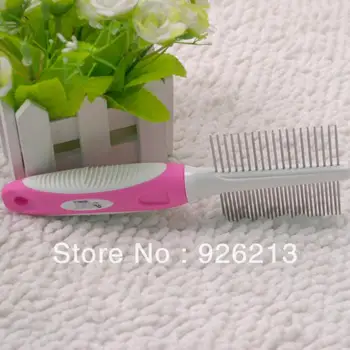 Free shipping Kudi pet stainless steel double side comb dog grooming kit green/pink color
Free shipping Kudi pet stainless steel double side comb dog grooming kit green/pink color