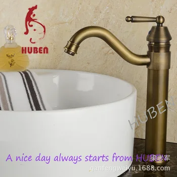 Tiger Ben basin faucet hot and cold taps all copper antique European heightening retro sink faucet faucet hole on stage
Tiger Ben basin faucet hot and cold taps all copper antique European heightening retro sink faucet faucet hole on stage