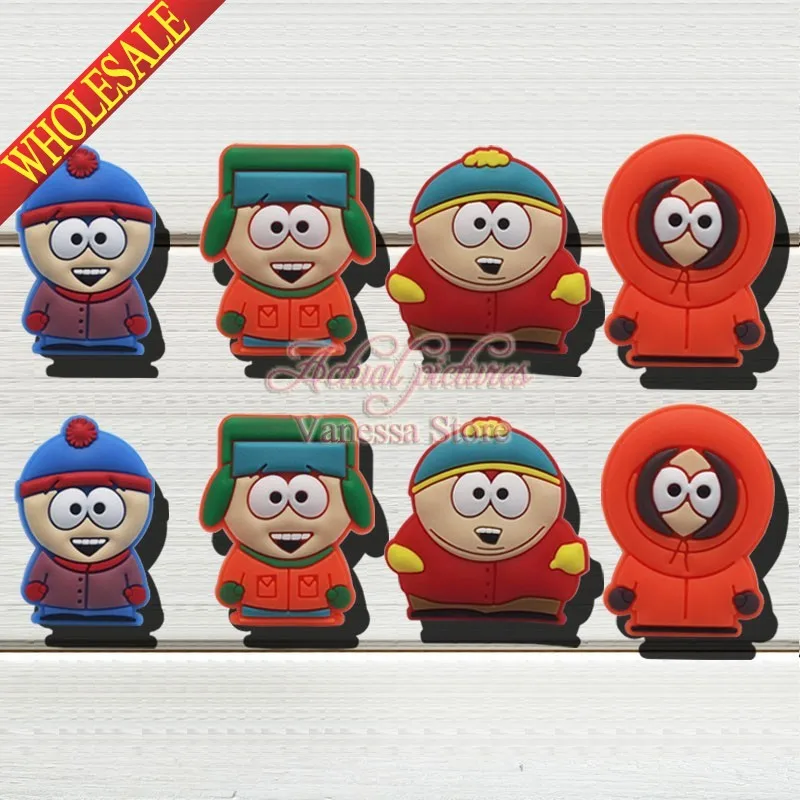Retail charms 8pcs/lot South Park shoes decoration shoe accessories shoe charms fit wristbands kids christmas toys & gift
Retail charms 8pcs/lot South Park shoes decoration shoe accessories shoe charms fit wristbands kids christmas toys & gift
