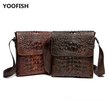 Classic Vintage New Style Alligator Pattern Genuine Leatherr Men Black/Brown Handbag Shoulder bag Crossbody bag Free Shipping
Classic Vintage New Style Alligator Pattern Genuine Leatherr Men Black/Brown Handbag Shoulder bag Crossbody bag Free Shipping