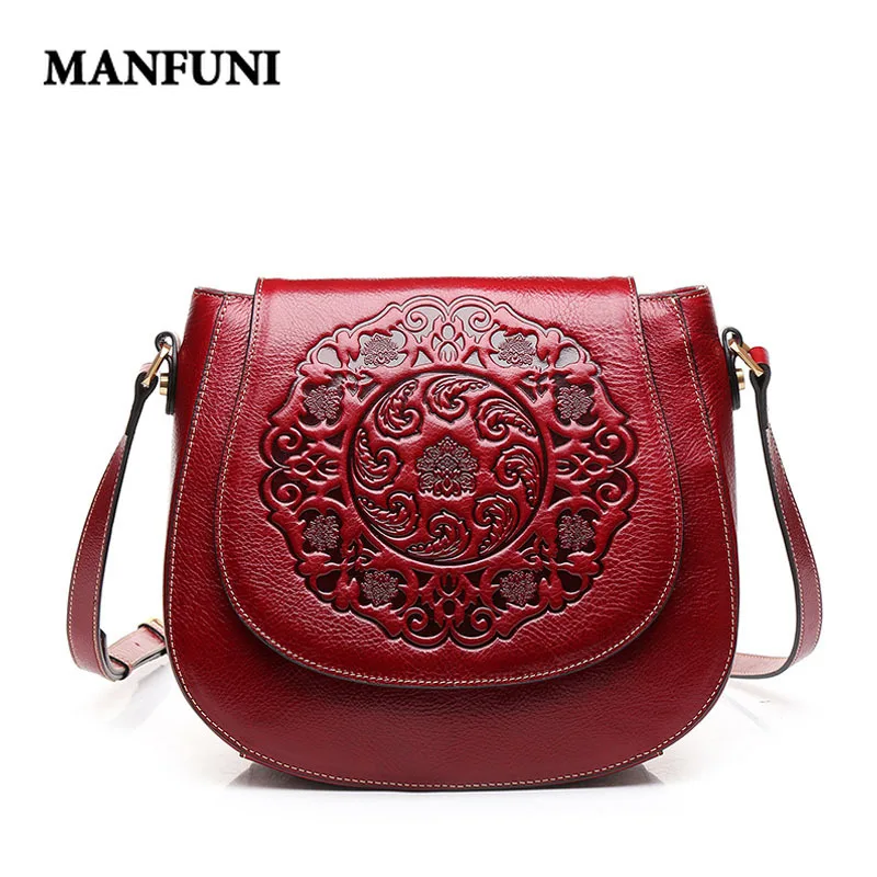 MANFUNI 2019 Ladies Retro Leather Shoulder Bag Saddle Bag Simple Wild Embossing Process Diagonal Package Genuine Leather Bag
MANFUNI 2019 Ladies Retro Leather Shoulder Bag Saddle Bag Simple Wild Embossing Process Diagonal Package Genuine Leather Bag