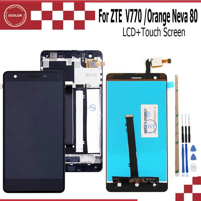 ocolor For ZTE Blade V770 LCD+Touch Screen Assembly Repair Part Accessories For ZTE Blade V770 Orange Neva 80 Mobile Phone+Tools
ocolor For ZTE Blade V770 LCD+Touch Screen Assembly Repair Part Accessories For ZTE Blade V770 Orange Neva 80 Mobile Phone+Tools