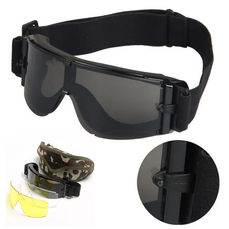 Camouflage Box X800 Tactical Shooting Airsoft Protective Eye Glasses Military Army Combat Sunglasses Black Green Tan Frame
Camouflage Box X800 Tactical Shooting Airsoft Protective Eye Glasses Military Army Combat Sunglasses Black Green Tan Frame