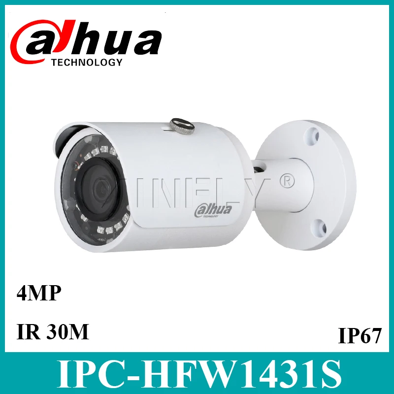 Dahua Original IPC-HFW1431S with LOGO 4MP WDR IR30m Mini-Bullet Camera IP67 Replace IPC-HFW1420S IPC-HFW1320S IPC-HFW1320S-W
Dahua Original IPC-HFW1431S with LOGO 4MP WDR IR30m Mini-Bullet Camera IP67 Replace IPC-HFW1420S IPC-HFW1320S IPC-HFW1320S-W
