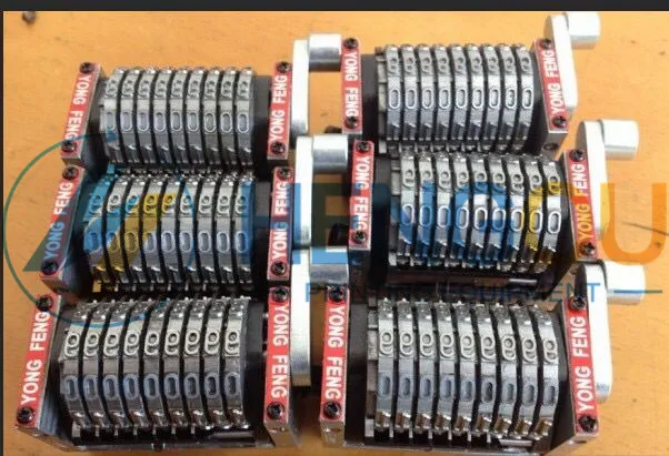 6 pieces high quality offset printer parts 9 digits numbering machine Horizontal backward jump mode 09876...
6 pieces high quality offset printer parts 9 digits numbering machine Horizontal backward jump mode 09876...
