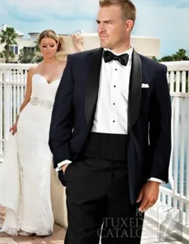High Quality One Button Navy Blue Groom Tuxedos Groomsmen Men's Wedding Prom Suits Custom Made (Jacket+Pants+Girdle+Tie) K:96
High Quality One Button Navy Blue Groom Tuxedos Groomsmen Men's Wedding Prom Suits Custom Made (Jacket+Pants+Girdle+Tie) K:96