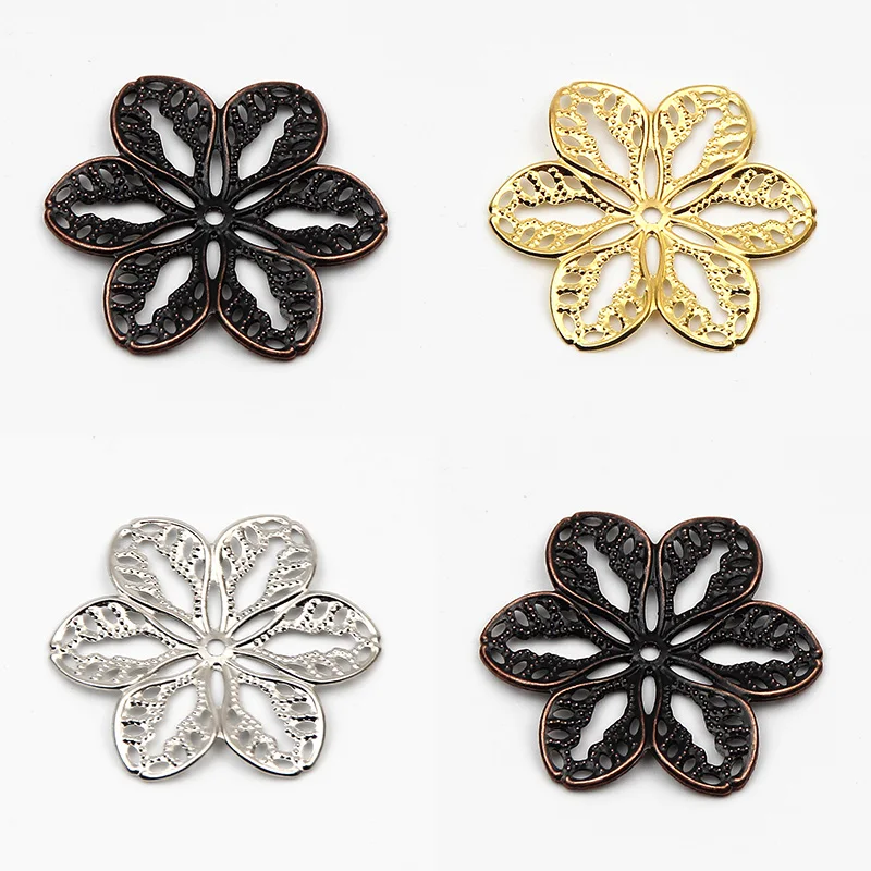 50Pcs Flower Charm Pendant Filigree Wraps Connectors 32mm Metal Crafts Connector For Jewelry Making DIY Decoration Accessories
50Pcs Flower Charm Pendant Filigree Wraps Connectors 32mm Metal Crafts Connector For Jewelry Making DIY Decoration Accessories