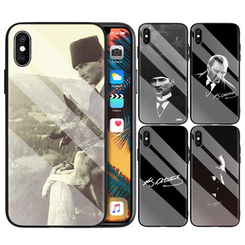 Tempered Glass Case Cover for iPhone 7 Coque for iPhone 8 6 6S 11 11Pro X XR XS MAX Plus Turkey Mustafa Kemal Ataturk Print Case
Tempered Glass Case Cover for iPhone 7 Coque for iPhone 8 6 6S 11 11Pro X XR XS MAX Plus Turkey Mustafa Kemal Ataturk Print Case