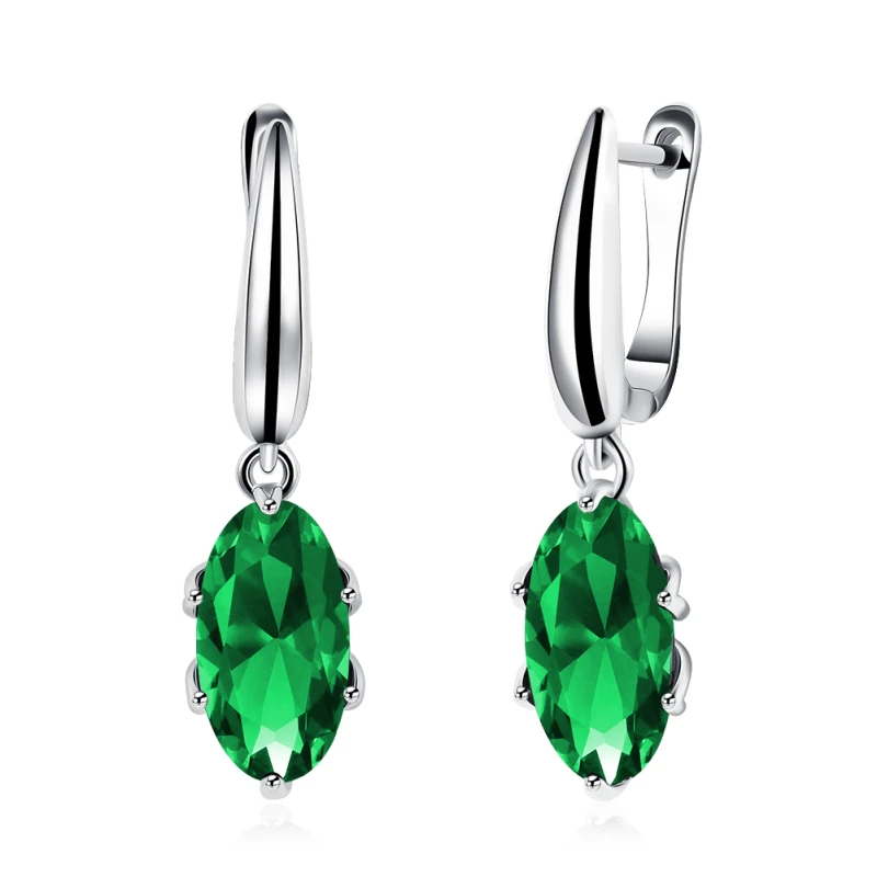 Garilina fashion jewelry Silver green cubic zirconia Earrings Oval Romantic Women's Drop Earrings E2181
Garilina fashion jewelry Silver green cubic zirconia Earrings Oval Romantic Women's Drop Earrings E2181