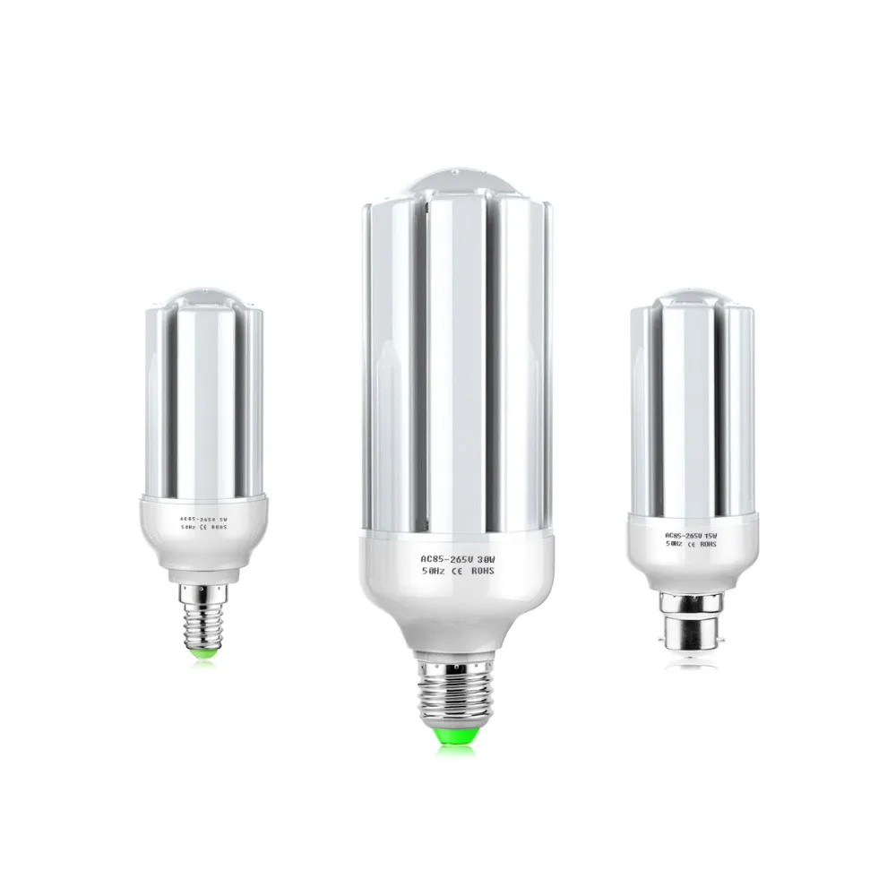 High Brightness LED Light E27 E14 B22 LED Corn Bulb 85-265V 5W 10W 15W 20W 30W No Flicker Led Lamp Corn Bombillas Led Lampada
High Brightness LED Light E27 E14 B22 LED Corn Bulb 85-265V 5W 10W 15W 20W 30W No Flicker Led Lamp Corn Bombillas Led Lampada