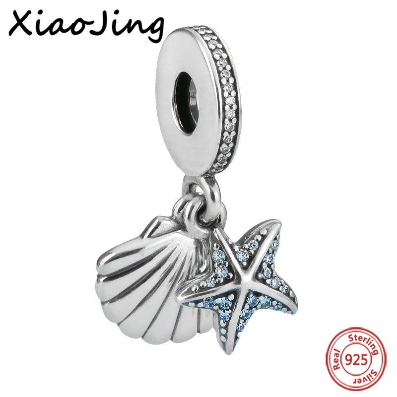 Summer Style 925 Sterling Silver Beads Starfish & Shell With CZ Charms Beads Fit Authentic Pandora Bracelet Jewelry Making G
Summer Style 925 Sterling Silver Beads Starfish & Shell With CZ Charms Beads Fit Authentic Pandora Bracelet Jewelry Making G
