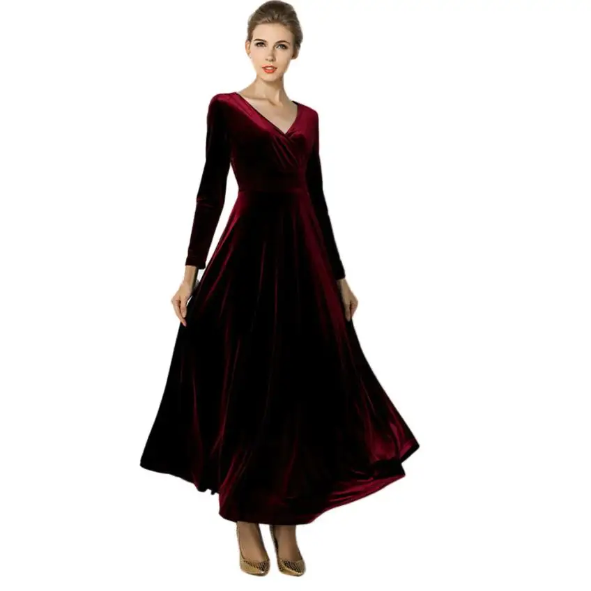 JAYCOSIN The women Hot Velvet Dress Plus Size Winter Ankle Maxi Tunics Casual Robes party Long dress z0816
JAYCOSIN The women Hot Velvet Dress Plus Size Winter Ankle Maxi Tunics Casual Robes party Long dress z0816