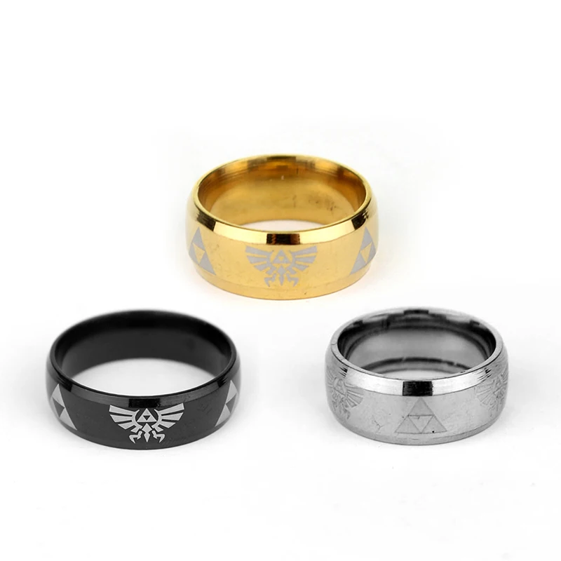 DC Comics The Legend of Zelda Staneless Ring Triforce Hilian Logo Cosplay Rings Movie Jewelry Size 7-13
DC Comics The Legend of Zelda Staneless Ring Triforce Hilian Logo Cosplay Rings Movie Jewelry Size 7-13