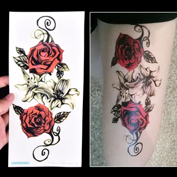 1Pc Flower Tattoos Sticker Body Art Big Red Rose Flowers Circle Design Temporary Fake Flash Tattoo Sticker 10*20cm
1Pc Flower Tattoos Sticker Body Art Big Red Rose Flowers Circle Design Temporary Fake Flash Tattoo Sticker 10*20cm