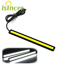 1 adet 17 cm COB DRL LED Gündüz Farları Otomatik Lambası Dış Işıklar Evrensel Araba Için 100% Su Geçirmez Araba styling Led DRL Lambası(China)