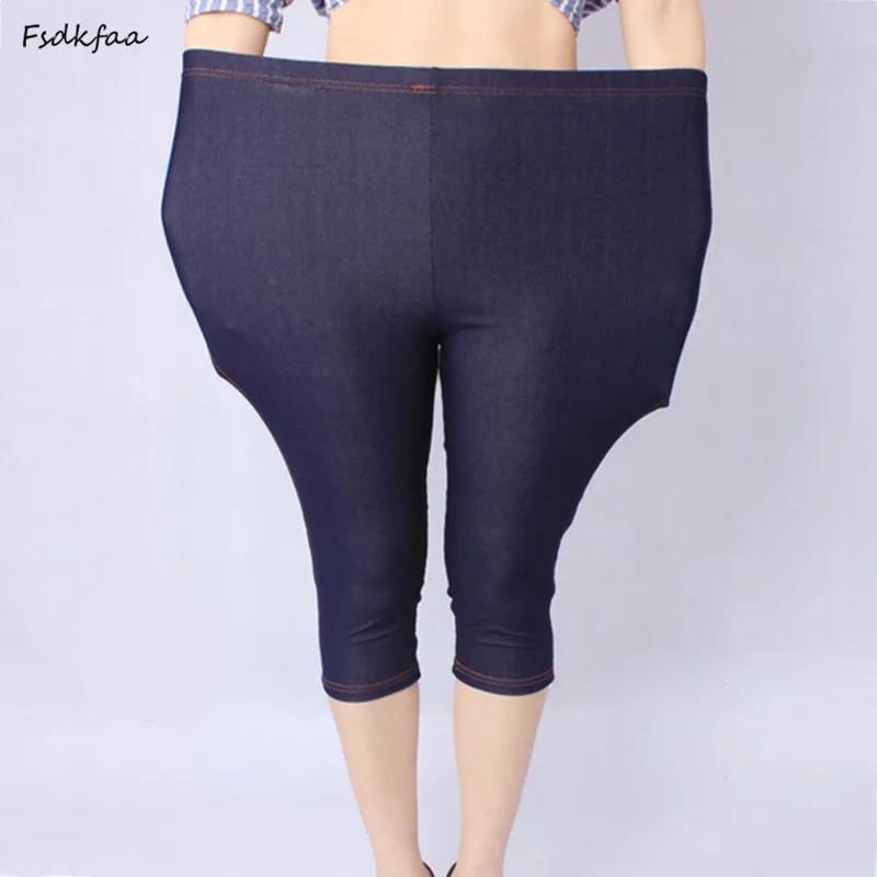New Arrival Summer Style High Quality Women leggings Super Elastic Denim Soft Breathable 5XL Plus Size Women's Mid-Calf Pants
New Arrival Summer Style High Quality Women leggings Super Elastic Denim Soft Breathable 5XL Plus Size Women's Mid-Calf Pants