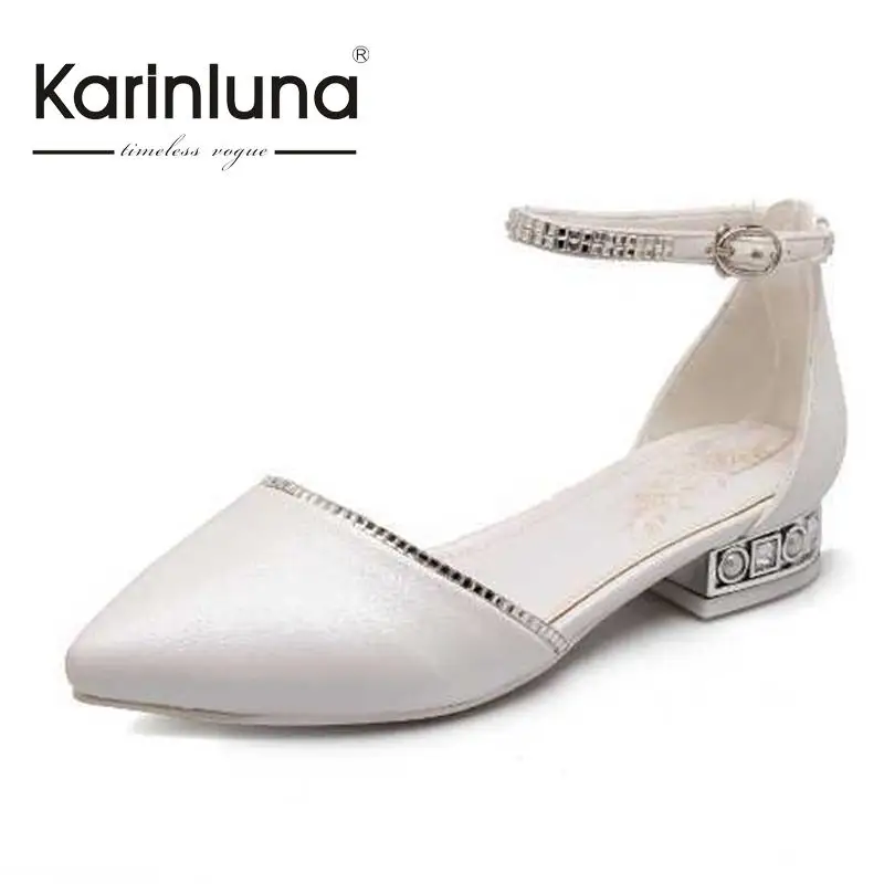 KarinLuna Summer Fashion Pointed Toe Pumps Women Platform Shoes Ankle Buckle trap Rhinestones Shoes Woman High Heels Solid Pumps 
KarinLuna Summer Fashion Pointed Toe Pumps Women Platform Shoes Ankle Buckle trap Rhinestones Shoes Woman High Heels Solid Pumps