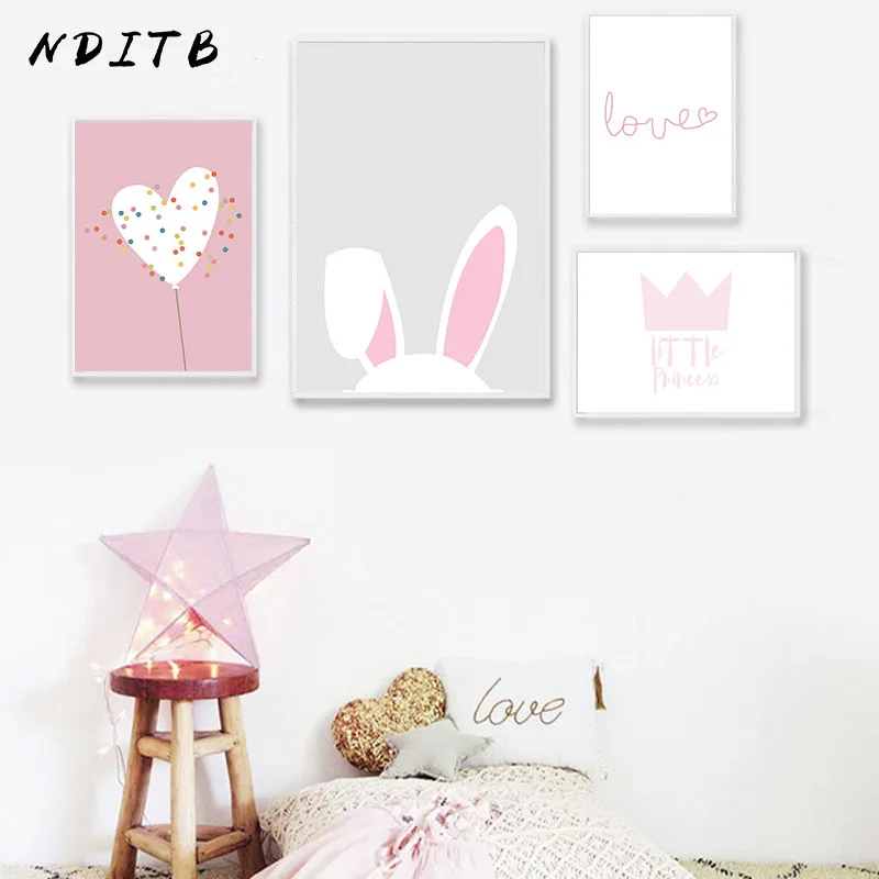 NDITB Pink Rabbit Cartoon Canvas Art Poster Nursery Print Minimalist Canvas Painting Wall Picture Nordic Kids Bedroom Decoration
NDITB Pink Rabbit Cartoon Canvas Art Poster Nursery Print Minimalist Canvas Painting Wall Picture Nordic Kids Bedroom Decoration