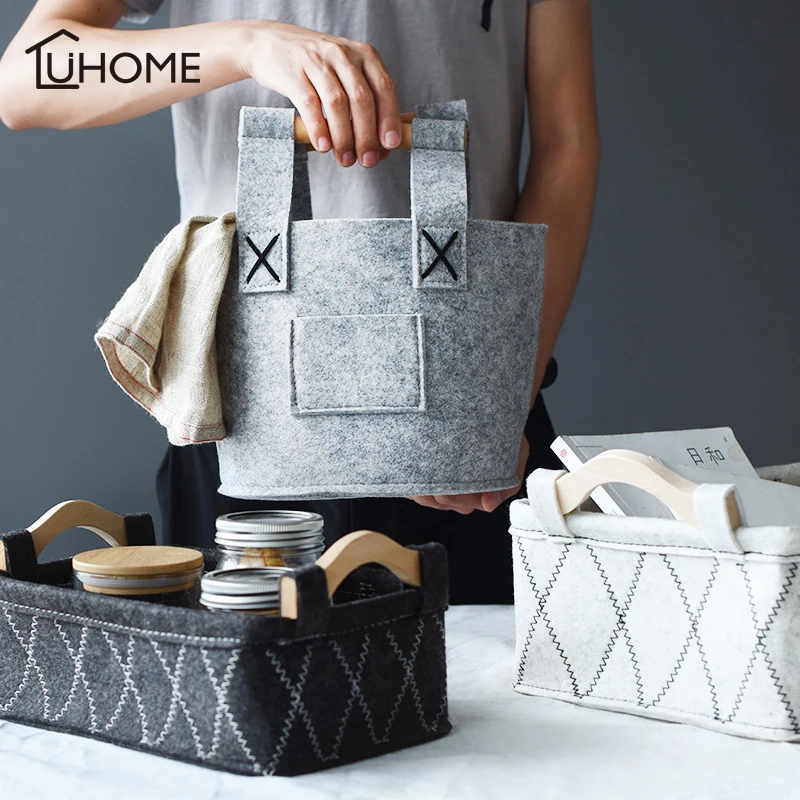 Portable Felt Storage Bag Home Closet Socks Organizer Folding Office Desk Wardrobe Organizer Jewelry Cosmetic Makeup Bag
Portable Felt Storage Bag Home Closet Socks Organizer Folding Office Desk Wardrobe Organizer Jewelry Cosmetic Makeup Bag