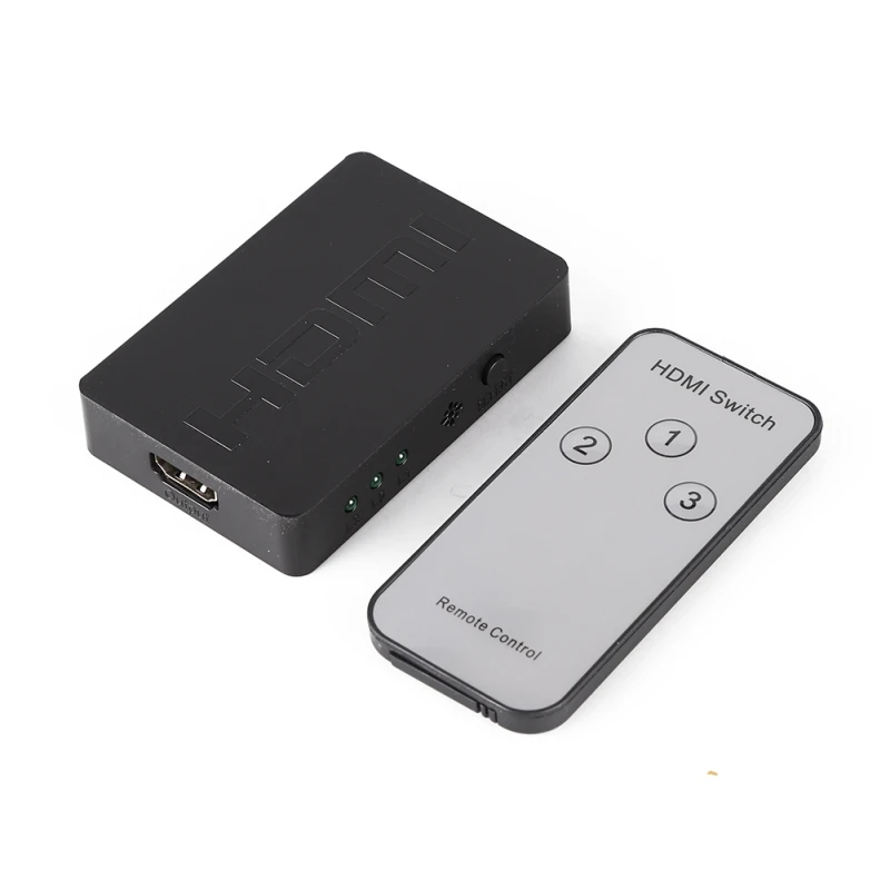 3 HDMI Splitter adapter 3 Port Hub Box Auto Switch 3 In 1 Out Switcher 1080p HD 1.4 With Remote Control for HDTV XBOX360 PS3 PC
3 HDMI Splitter adapter 3 Port Hub Box Auto Switch 3 In 1 Out Switcher 1080p HD 1.4 With Remote Control for HDTV XBOX360 PS3 PC