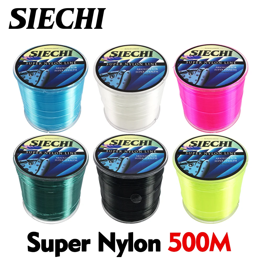 SIECHI 500m Super Strong Super Stealth Nylon Fishing Line 4-28LB Monofilament Line Japan Main Line for Carp Fishing Tackle 
SIECHI 500m Super Strong Super Stealth Nylon Fishing Line 4-28LB Monofilament Line Japan Main Line for Carp Fishing Tackle