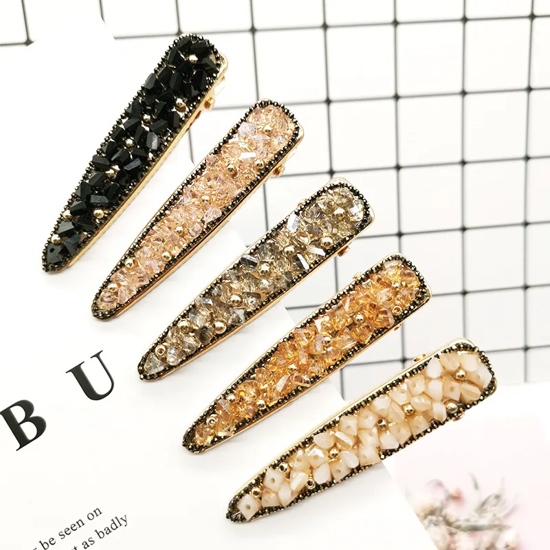 Korean Style Luxury Crystal Hair pins Rhinestone Barrettes Duckbill Shiny Hair Clip For Women Girls Vintage Tiara Accessories
Korean Style Luxury Crystal Hair pins Rhinestone Barrettes Duckbill Shiny Hair Clip For Women Girls Vintage Tiara Accessories