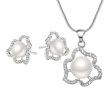 Jewelry White Imitation Pearl Cubic Zirconia Jewelry Set Gift For Women Earrings/Pendant/Necklace Chain
Jewelry White Imitation Pearl Cubic Zirconia Jewelry Set Gift For Women Earrings/Pendant/Necklace Chain