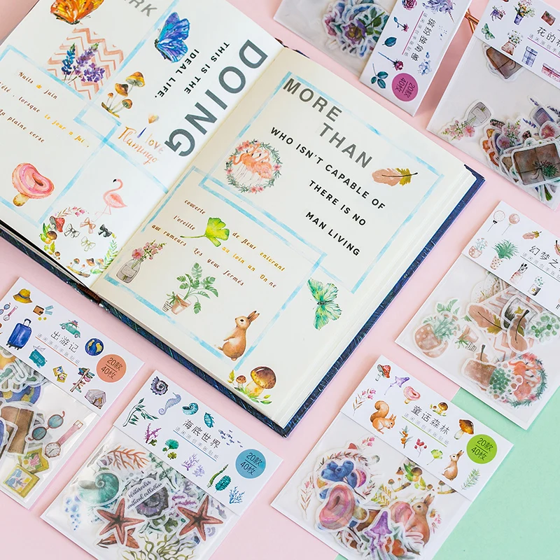 40 Pcs/Bag Beautiful plant animal squirrel mini decoration paper sticker package DIY diary decoration sticker album scrapbooking
40 Pcs/Bag Beautiful plant animal squirrel mini decoration paper sticker package DIY diary decoration sticker album scrapbooking