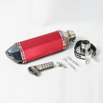 51mm Inlet For Akrapovic Exhaust Motorcycle Modified Muffler Pipe Scooter Dirt Bike Exhaust Muffle Escape Moveable DB Killer
51mm Inlet For Akrapovic Exhaust Motorcycle Modified Muffler Pipe Scooter Dirt Bike Exhaust Muffle Escape Moveable DB Killer