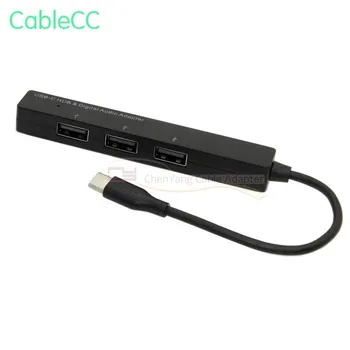 USB 3.1 Type-C USB-C to 3.5mm Audio Speakder Microphone & 3 Port USB 2.0 HUB for Laptop & Phone
USB 3.1 Type-C USB-C to 3.5mm Audio Speakder Microphone & 3 Port USB 2.0 HUB for Laptop & Phone