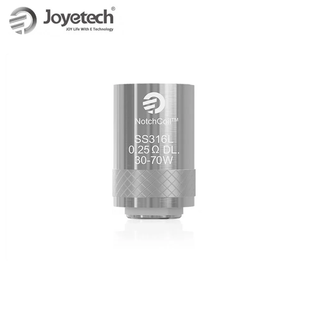 100% Original Joyetech NotchCoil 0.25ohm DL. Coil 5pcs/lot for Cuboid Mini/ eGrip2 Organic Cotton Direct Lung e-Cigarette
