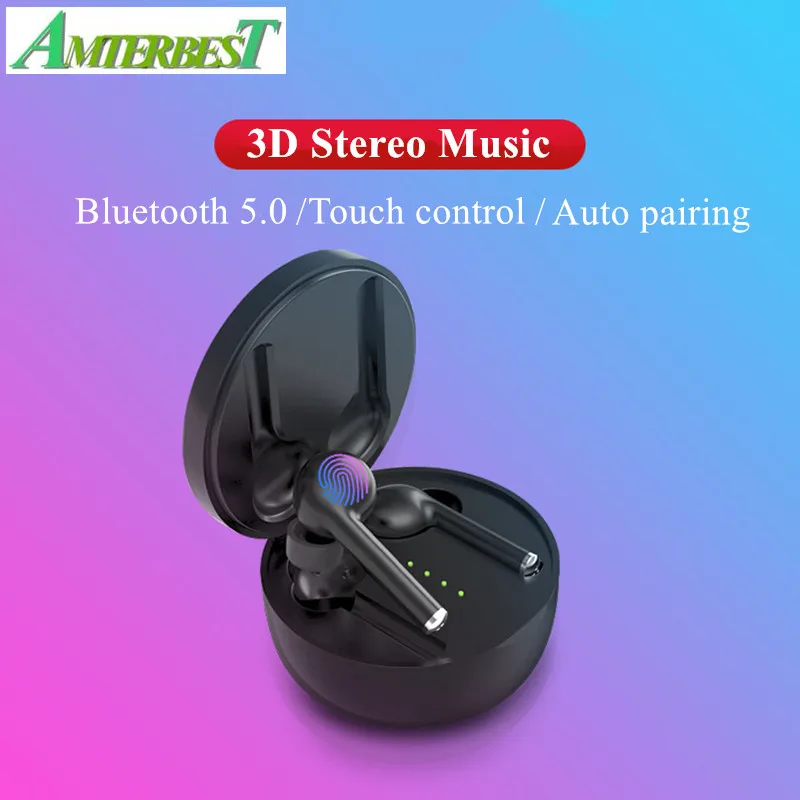 AMTERBEST Wireless Bluetooth Headset TWS Binaural In-ear Sports Earphone Touch Control Headphones with HiFi Automatic Matching
AMTERBEST Wireless Bluetooth Headset TWS Binaural In-ear Sports Earphone Touch Control Headphones with HiFi Automatic Matching