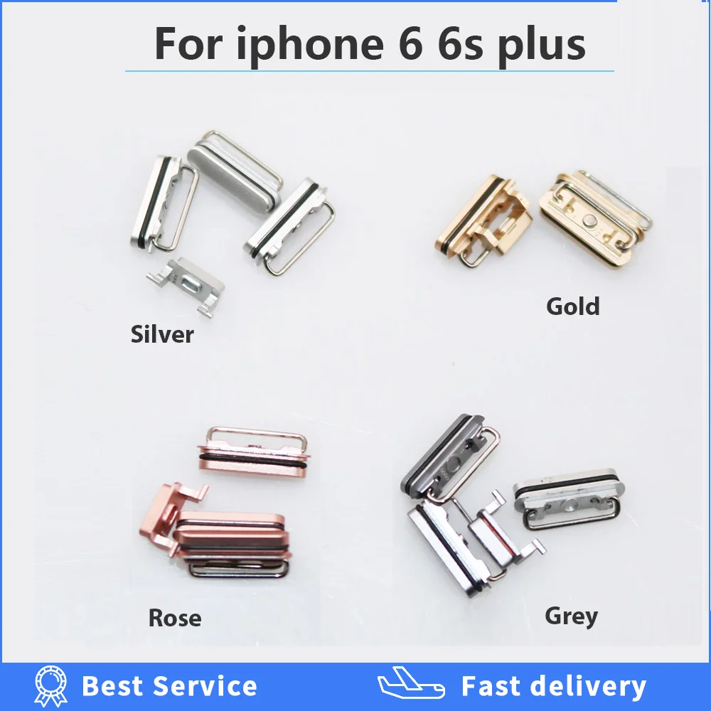 Side Button For iPhone 6 6S Plus 6SP 6p out Power button Volume Mute Buttons Keys Side Buttons Full Set Repair parts replace
Side Button For iPhone 6 6S Plus 6SP 6p out Power button Volume Mute Buttons Keys Side Buttons Full Set Repair parts replace