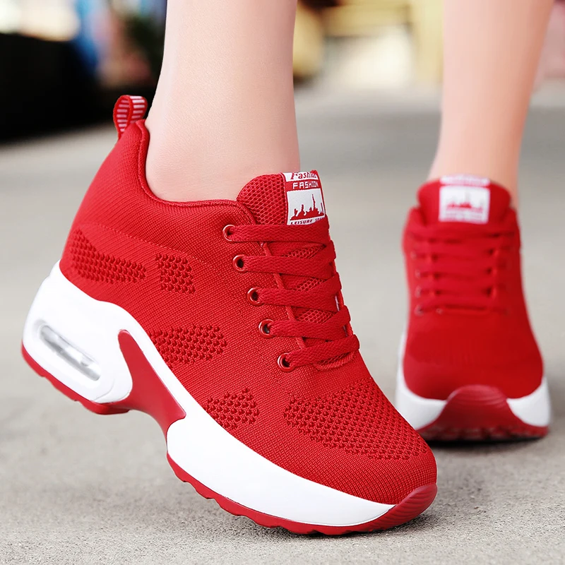 WADNASO Flying Knitting Fashion Sneakers Women Hide Heels Casual Shoes Breathable Platform Sneakers Wedge White Shoes XZ120
WADNASO Flying Knitting Fashion Sneakers Women Hide Heels Casual Shoes Breathable Platform Sneakers Wedge White Shoes XZ120