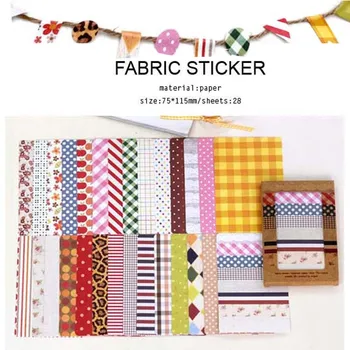 27 sheets/set Kawaii Masking Fabric Style Stickers Scrapbooking Diary DIY Gift Card Decorative Washi Masking Craft
27 sheets/set Kawaii Masking Fabric Style Stickers Scrapbooking Diary DIY Gift Card Decorative Washi Masking Craft