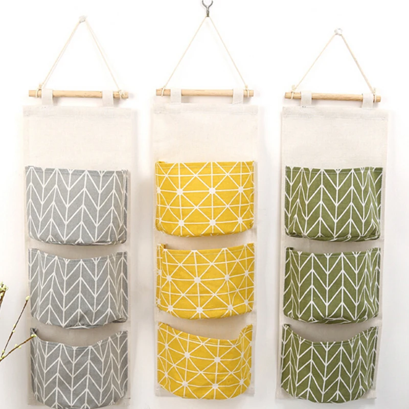 Linen Hanging Storage Bag 3 Pockets Wall Mounted Wardrobe Hang Bag Wall Pouch Cosmetic Toys Organizer Glasses Sundries
Linen Hanging Storage Bag 3 Pockets Wall Mounted Wardrobe Hang Bag Wall Pouch Cosmetic Toys Organizer Glasses Sundries