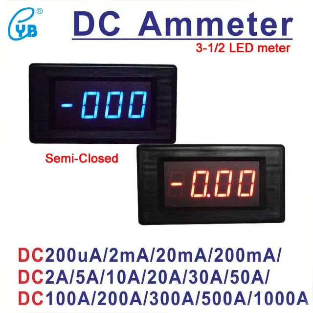 YB5135A LED DC Ammeter Current Meter 200mA 2A 5A 10A 20A 50A 100A 200A 300A 500A 1000A Milli Amp Meter Micro Ammeter Amp Meter
YB5135A LED DC Ammeter Current Meter 200mA 2A 5A 10A 20A 50A 100A 200A 300A 500A 1000A Milli Amp Meter Micro Ammeter Amp Meter