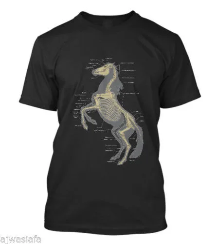 2019 Brand New Clothing Mens fashion casual Free shipping New Horse Skeleton T-Shirt Horse Anatomy Skeleton Cotton T shirt
2019 Brand New Clothing Mens fashion casual Free shipping New Horse Skeleton T-Shirt Horse Anatomy Skeleton Cotton T shirt
