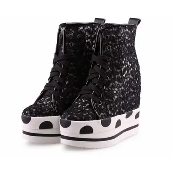 Summer Women Shoes Breathable Mesh Lace Up Height Increasing Wedges Casual Shoes Fashion Ultra High Platform Elevator Ankle Boot
Summer Women Shoes Breathable Mesh Lace Up Height Increasing Wedges Casual Shoes Fashion Ultra High Platform Elevator Ankle Boot