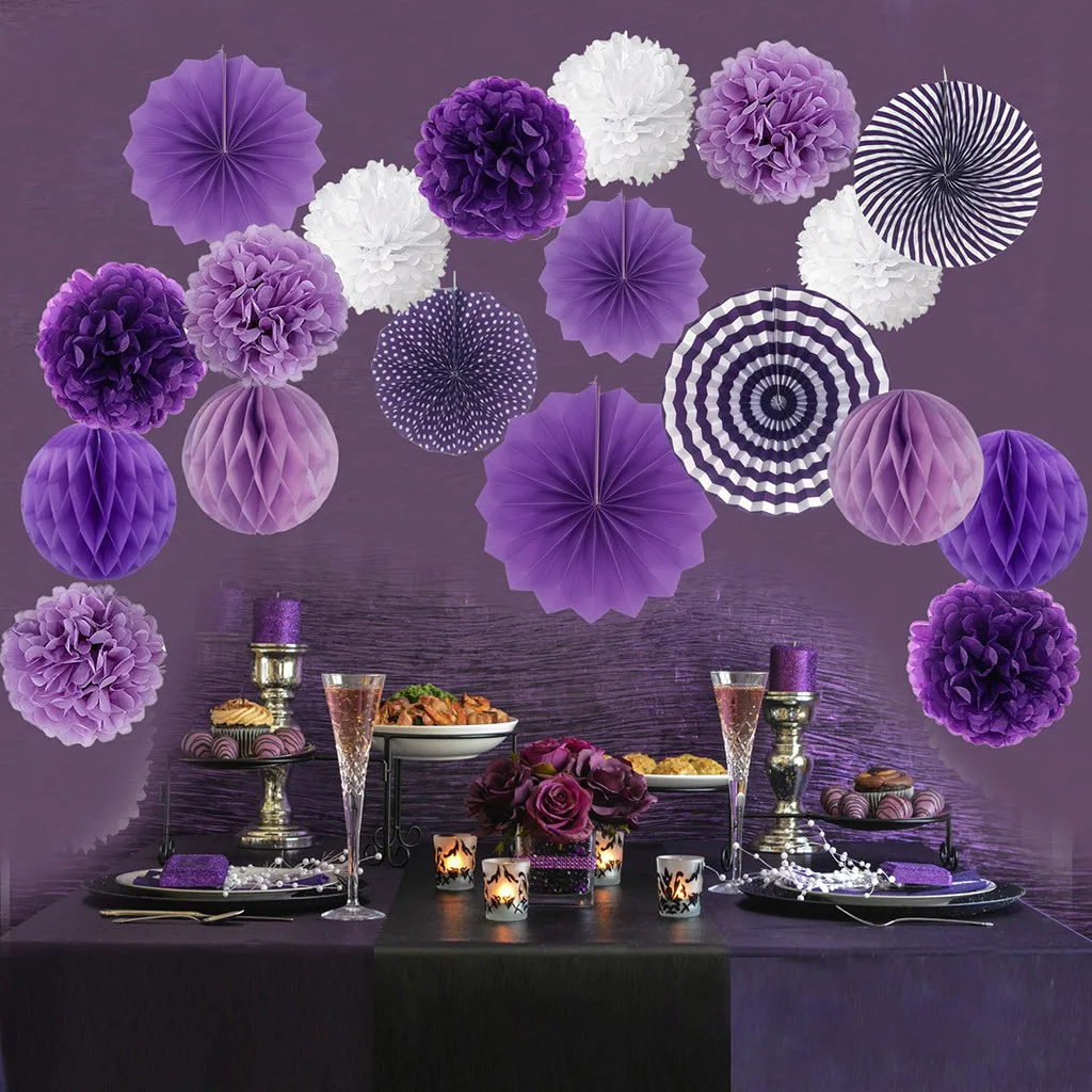 Hanging Paper Fans Flower Ball Tissue Paper Flower and Honeycomb Balls weeding decoration for weddings decoration mariage
Hanging Paper Fans Flower Ball Tissue Paper Flower and Honeycomb Balls weeding decoration for weddings decoration mariage