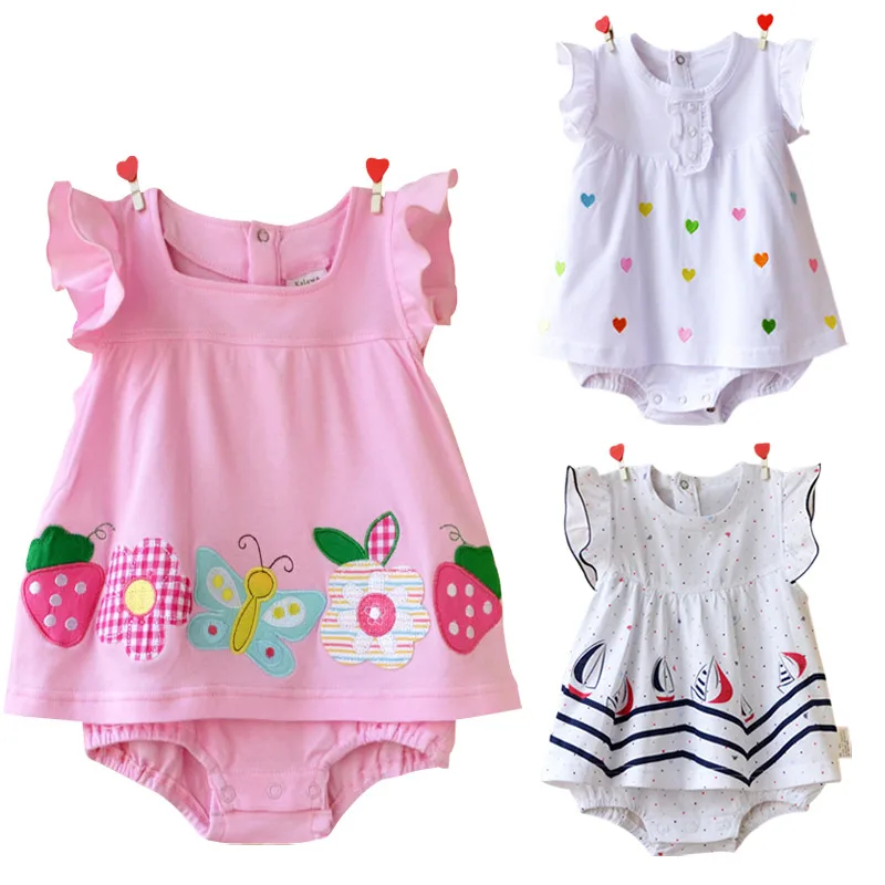 Baby Girls Rompers Cotton Toddler Short Sleeve Clothing Summer Infant Jumpsuit Cartoon Newborn Princess Skirt Baby Girl Clothes
Baby Girls Rompers Cotton Toddler Short Sleeve Clothing Summer Infant Jumpsuit Cartoon Newborn Princess Skirt Baby Girl Clothes