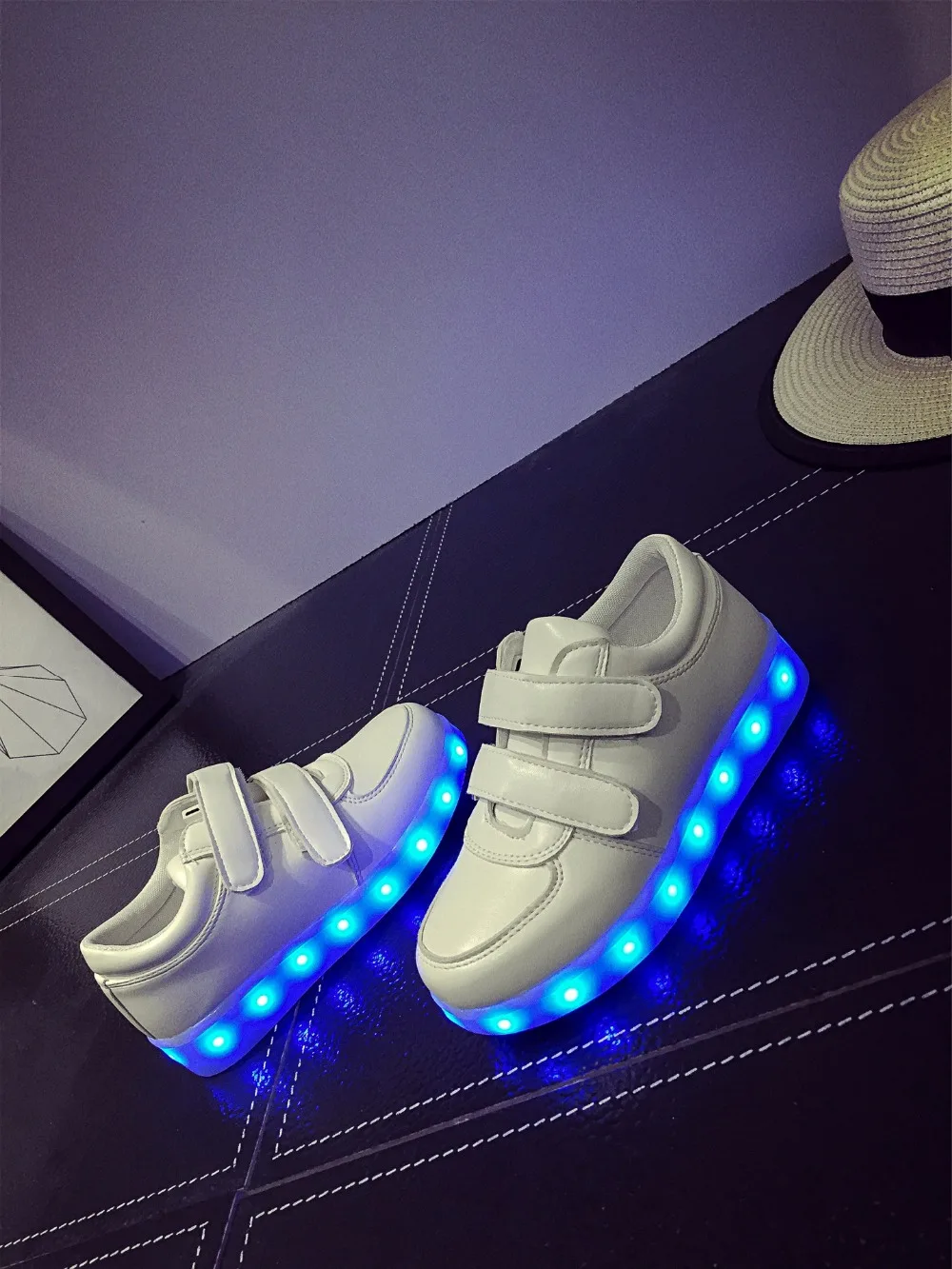 Led Sneakers Classic Strap Kids 7